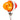 75197 - 3 Inches Watermelon Double Face (Amber & Red) High Power LED Pedestal or Signal Light
