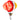 75197 - 3 Inches Watermelon Double Face (Amber & Red) High Power LED Pedestal or Signal Light