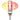 75198 - 3 Inches *Clear Watermelon Double Face (Amber & Red) High Power LED Pedestal or Signal Light