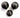 BLACK FREIGHTLINER LOGO ENGRAVED AIR BRAKE KNOBS with SHIFTER KNOB - COMBO
